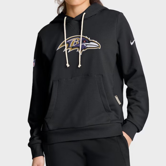 Nike Tops - NWOT Baltimore Ravens Nike Black Sideline Hoodie (Size: Small)